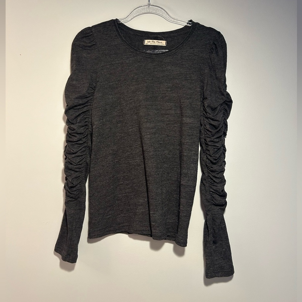 Free People Charcoal Long Sleeve
